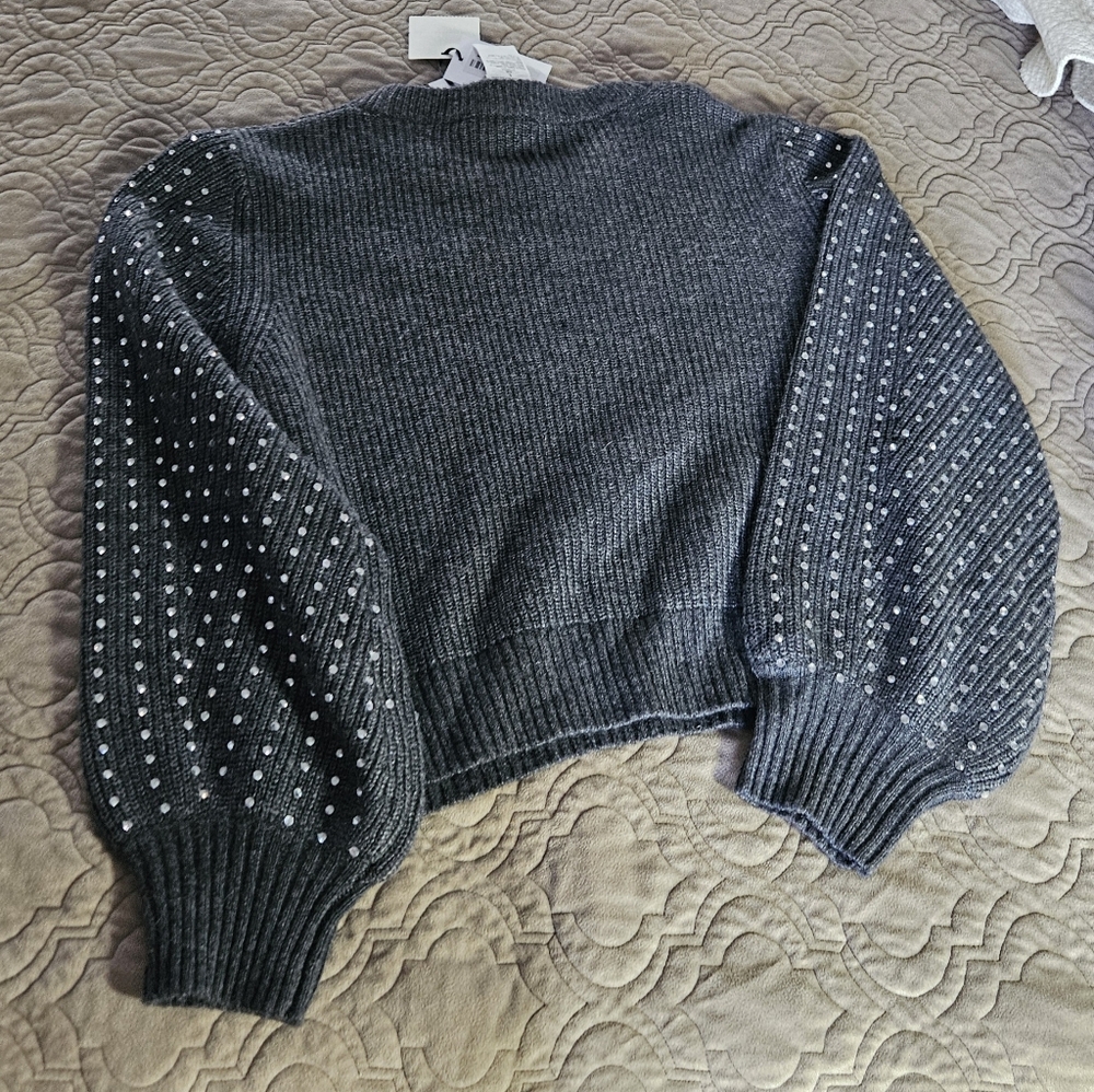 Marella Molo Rhinestone Embalish Sweater NWT - Picture 7 of 12